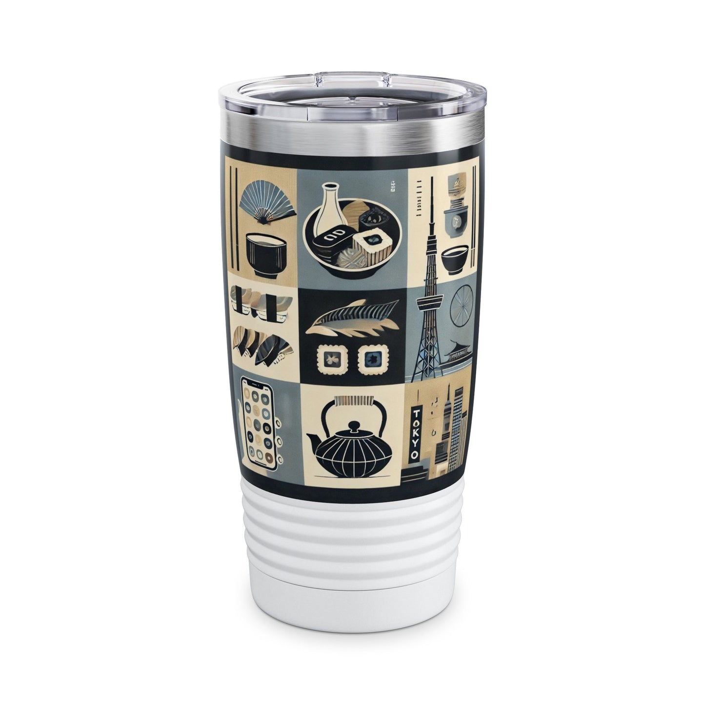 Sushi Serenity: Japanese Art-Inspired Tumbler 20oz