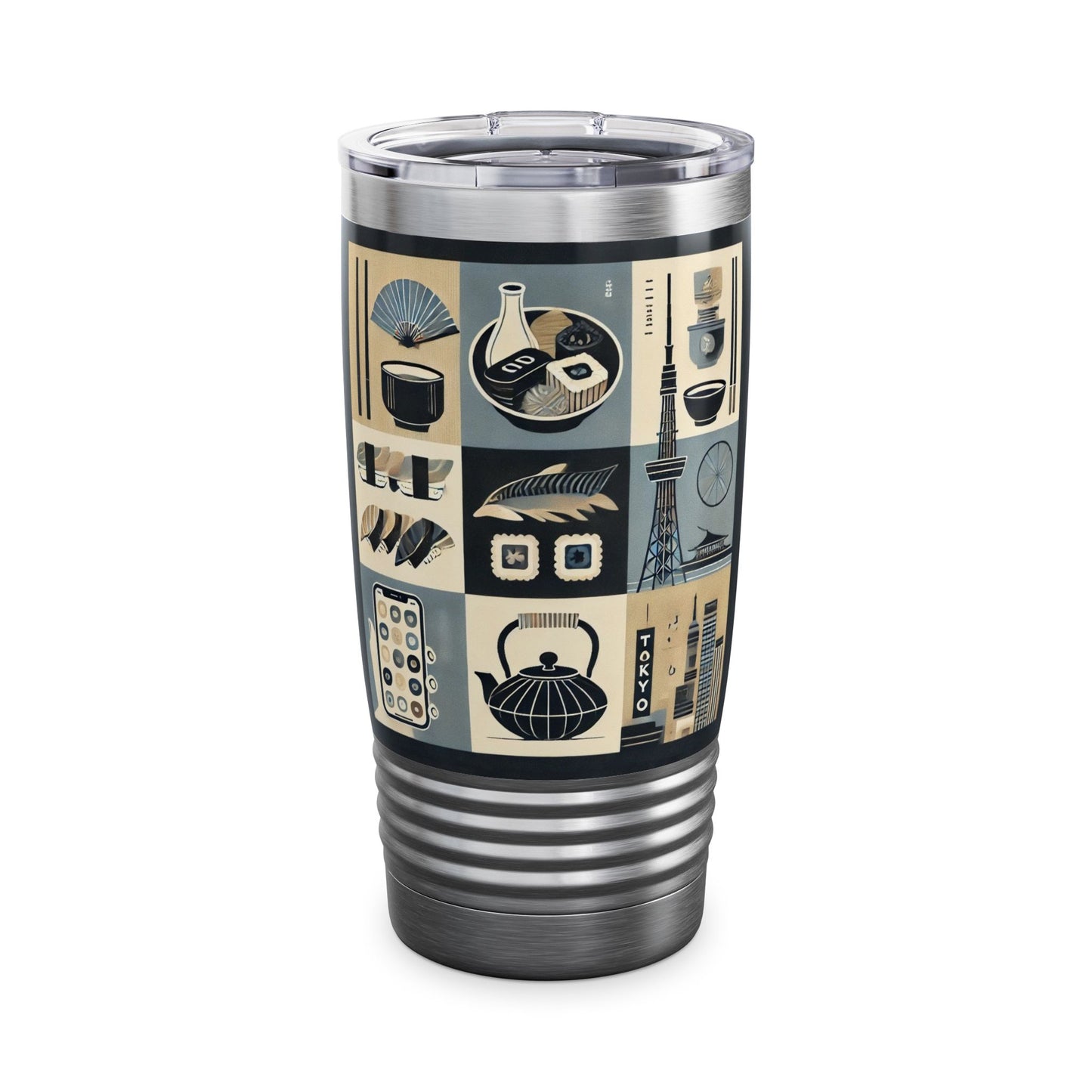 Sushi Serenity: Japanese Art-Inspired Tumbler 20oz